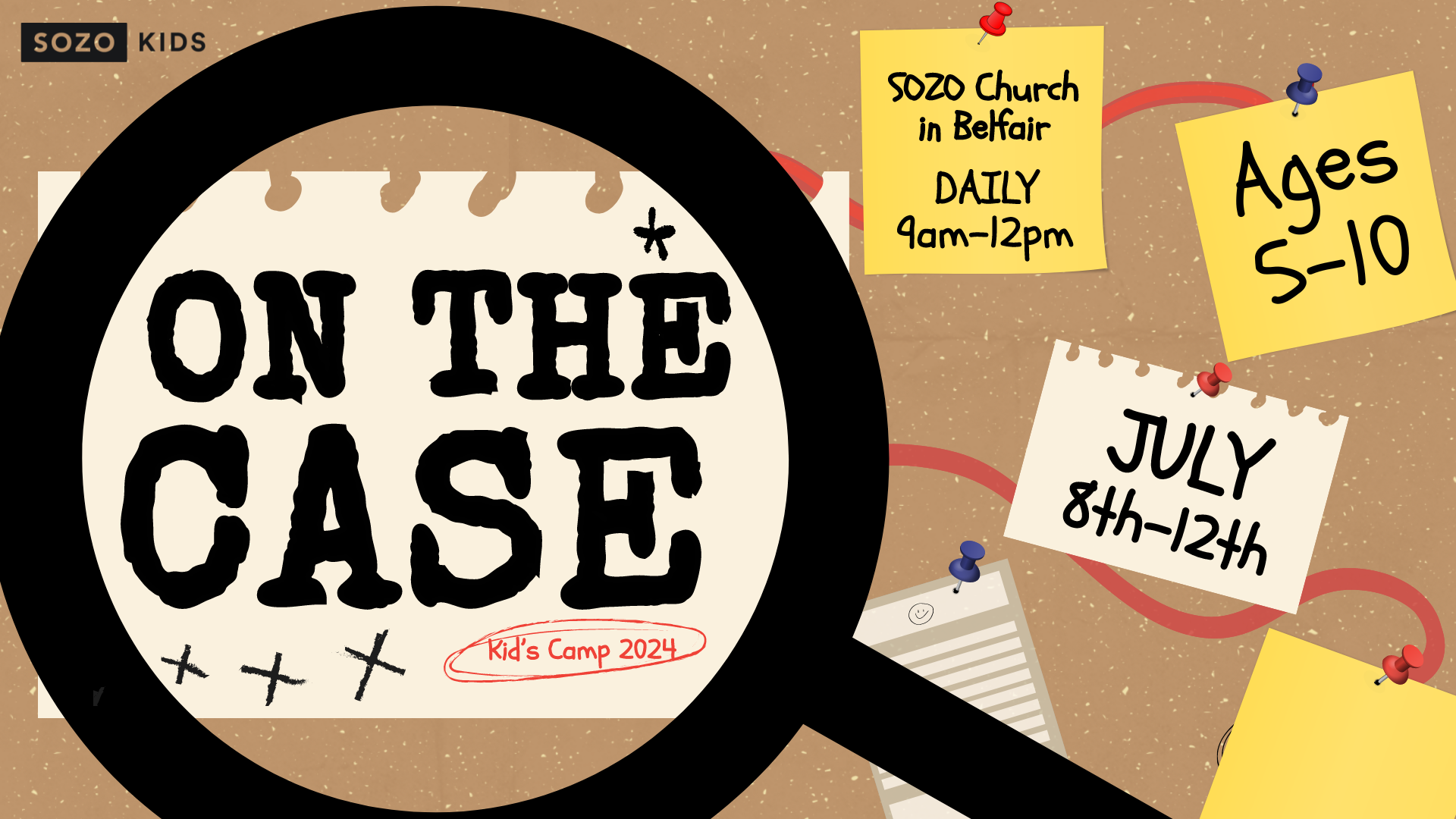 SOZO KIDS CAMP 2024 – ON THE CASE Image